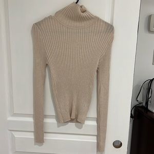 Beige/cream turtle neck sweater